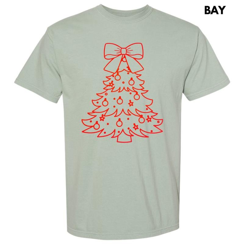 Red Tree PUFF Comfort Colors T-Shirts