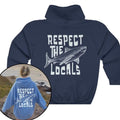 Respect Locals Surfing Save Shark Oversize Vsco T-Shirts