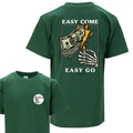 Rest Easy Easy Come Easy Go Skeleton Casual & Comfy Perfect & Streetwear Top Sleeve Menswear Casual T-Shirts