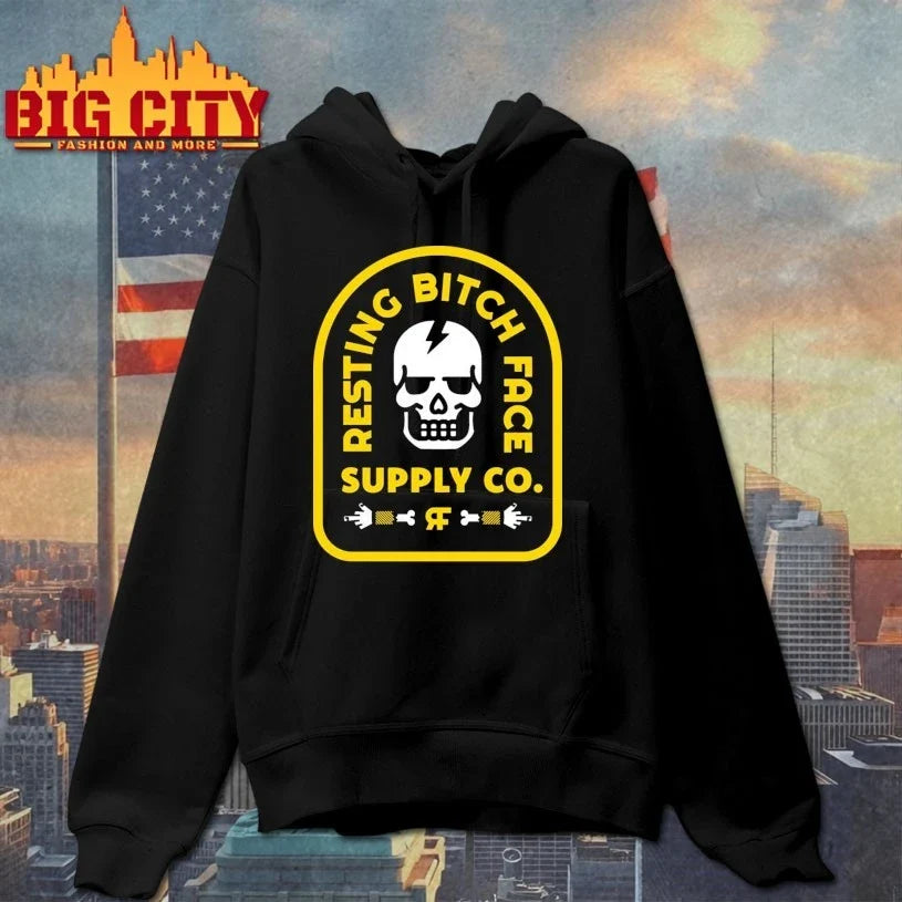 Resting Bitch Face Supply Company Skull t-shirt