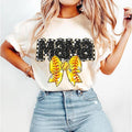 Retro Softball Mama Shirt Softball Shirt Game Day Softball Bow Shirt Checkered Softball Shirt T-Shirts