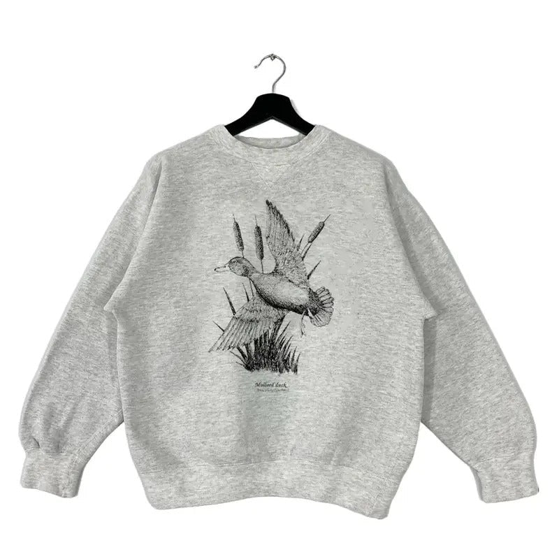 Retro 90s Mallard Duck National Wildlife Hunting Season Cotton Fabric Womenswear T-Shirts