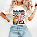 Retro Baseball Mama Baseball Sports Baseball Mom T-Shirts