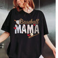Retro Baseball Mama Mama Baseball Mama Baseball Shirt Baseball Mom T-Shirts