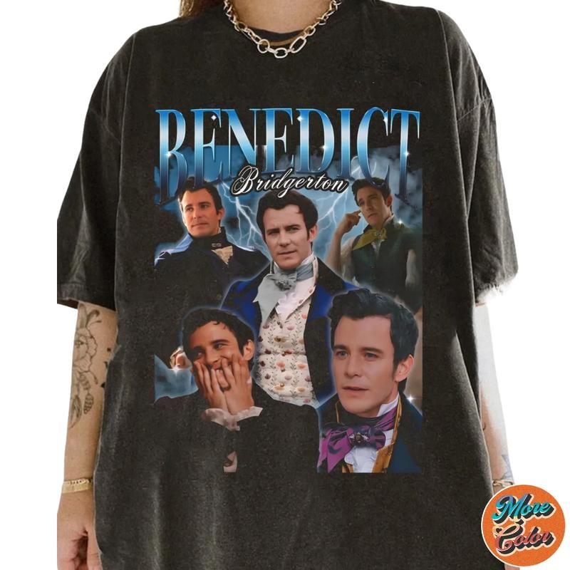 Retro Bootleg Benedict Bridgerton Vintage Shirts Cotton Crew Neck Size S 3XL Menswear Top Womenswear Top Underwear Streetwear T-Shirts