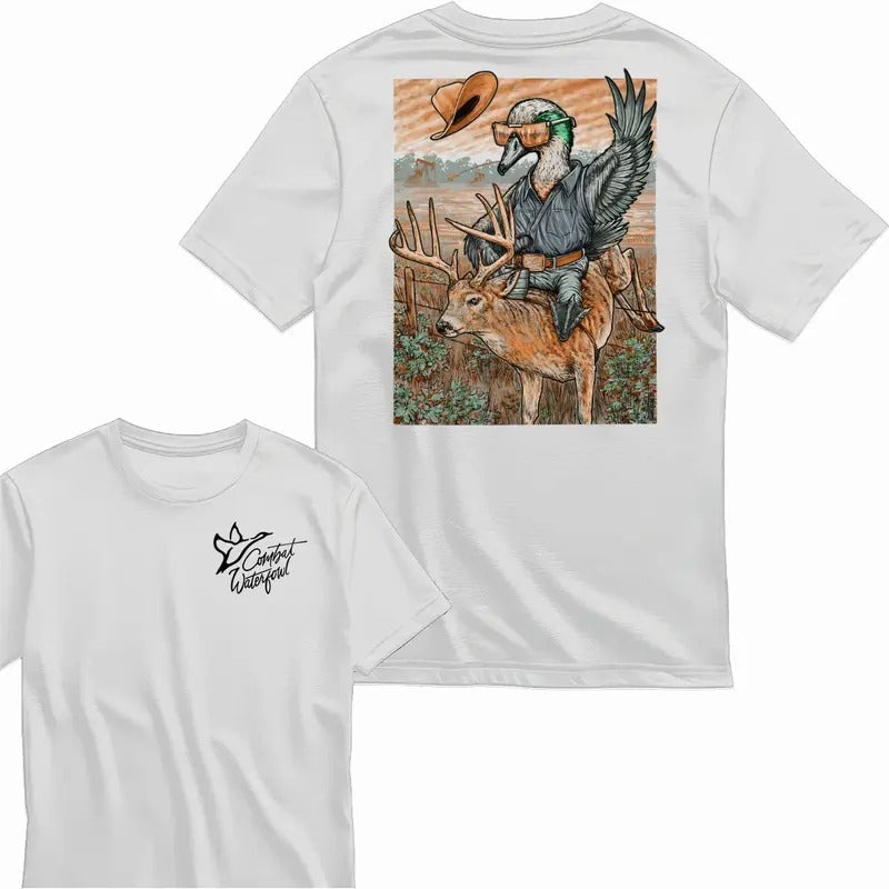 Retro Buckin Cotton Dolph Duck 2 Sided Streetwear Mama T-Shirts