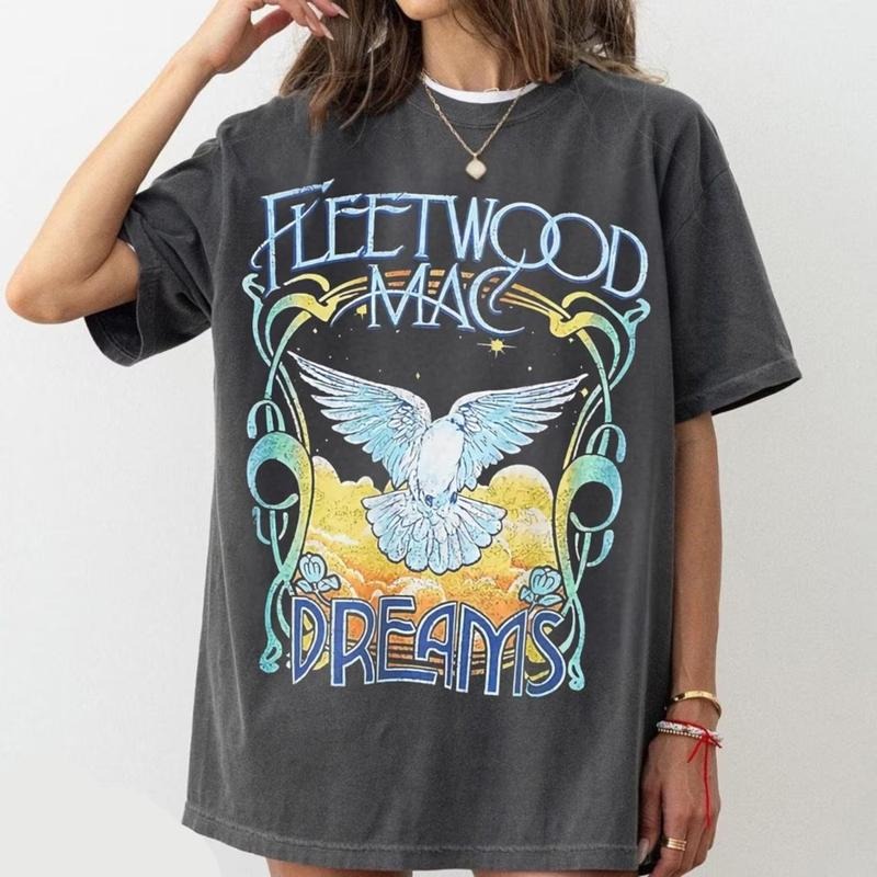 Retro Dreams Shirt Vintage Rock Y2K Casual Streetwear T-Shirts
