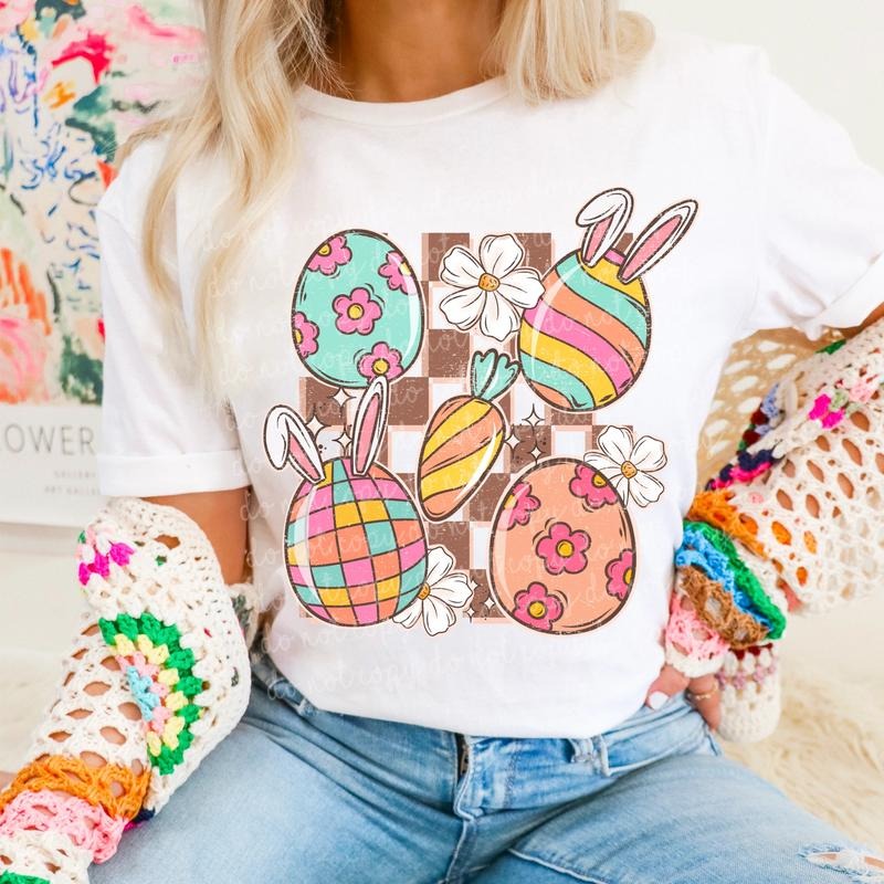 Retro Easter DTF Transfers THIS IS NOT SHIRT T-Shirts