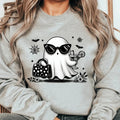Retro Halloween Ghost Cocktail. Casual Everyday Softstyle Halloween T-Shirts