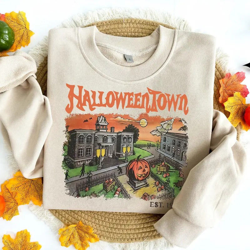Retro Halloweentown Est 1998 Halloweentown University Retro Halloween Halloween Pumpkin Shirt T-Shirts