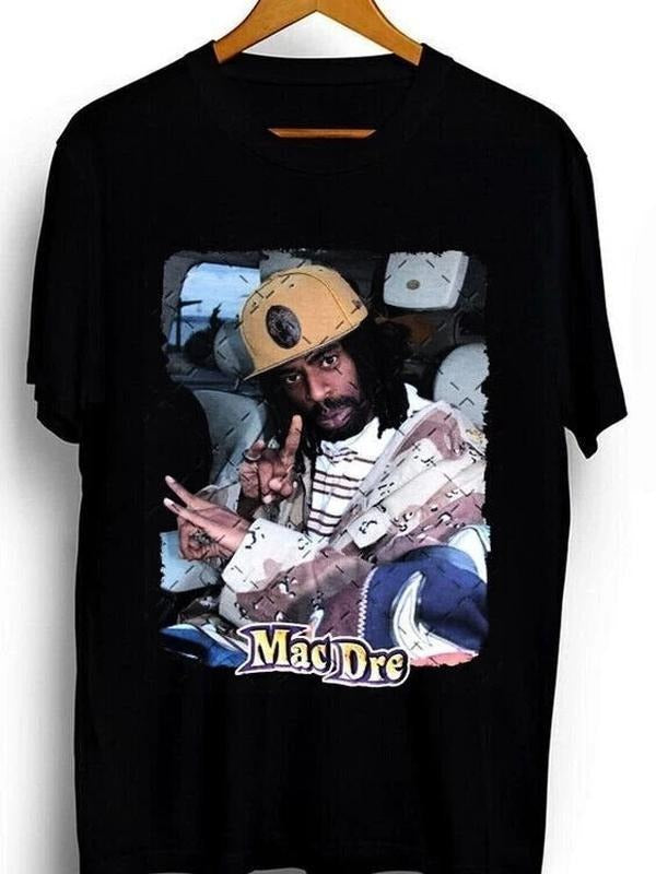 Retro Mac Dre Thizz Nation Shirt Short Sleeve Black Size S 5XL T-Shirts