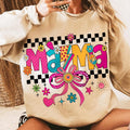 Retro Mama Coquette Bow Shirt Mama Checkered Shirt Mama Varsity Shirt Lightning Bolt Mama Shirt Mama Bow Shirt Mama Shirt Shirt Shirt T-Shirts