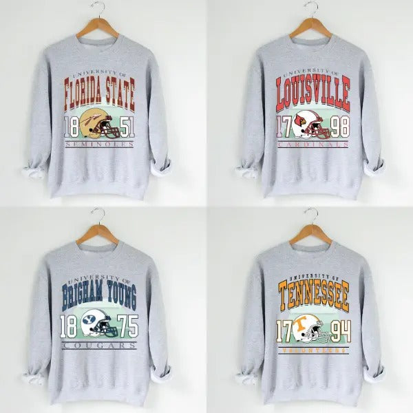 Retro NCAA University Football Classic & T-Shirts