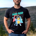 Retro Rad Dad Bluey Shirt Retro Chilli Heeler Shirt Dad Bluey Shirt Chilli Heeler Bluey Family ; Cotton Menswear T-Shirts