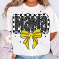 Retro Softball Mama Softball Mama Softball Coquette Game Day Softball Bow Checker Softball T-Shirts