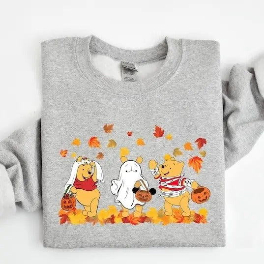 Retro Winnie Halloween Spooky Season Fall Halloween T-Shirts