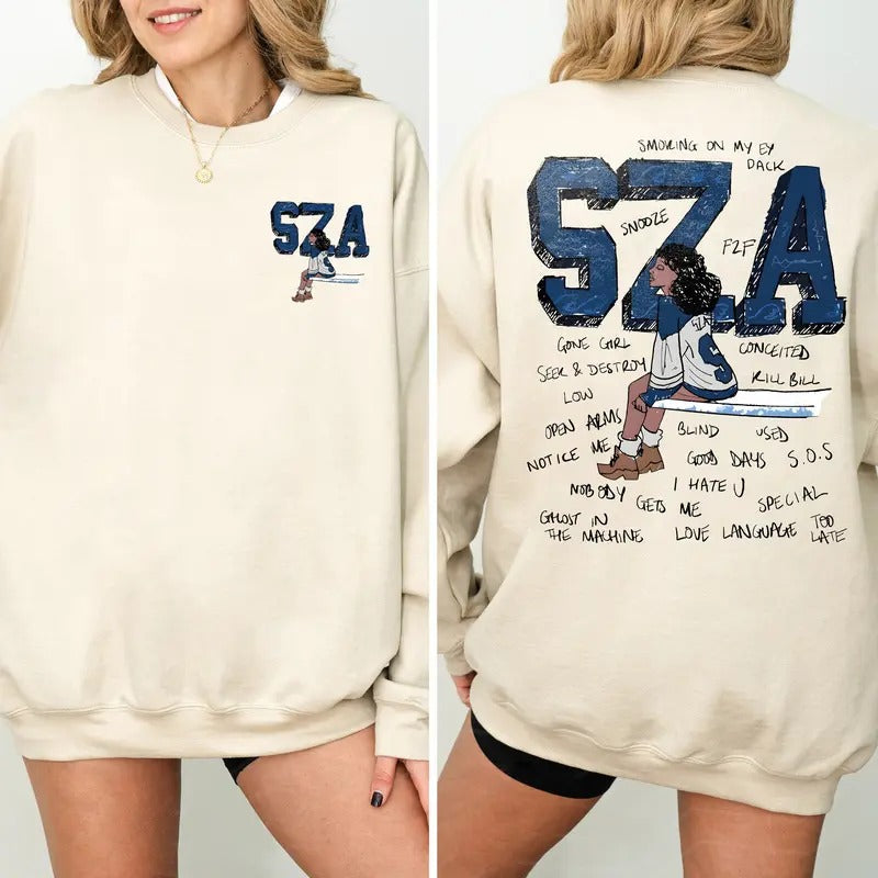 Retro Sza Good Days Sza Sos Tour Shirt SOS Tour Shirt Good Days Surfing Her T-Shirts