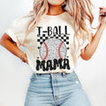 Retro T Ball Mama Baseball Sports Ball Baseball Mom T-Shirts