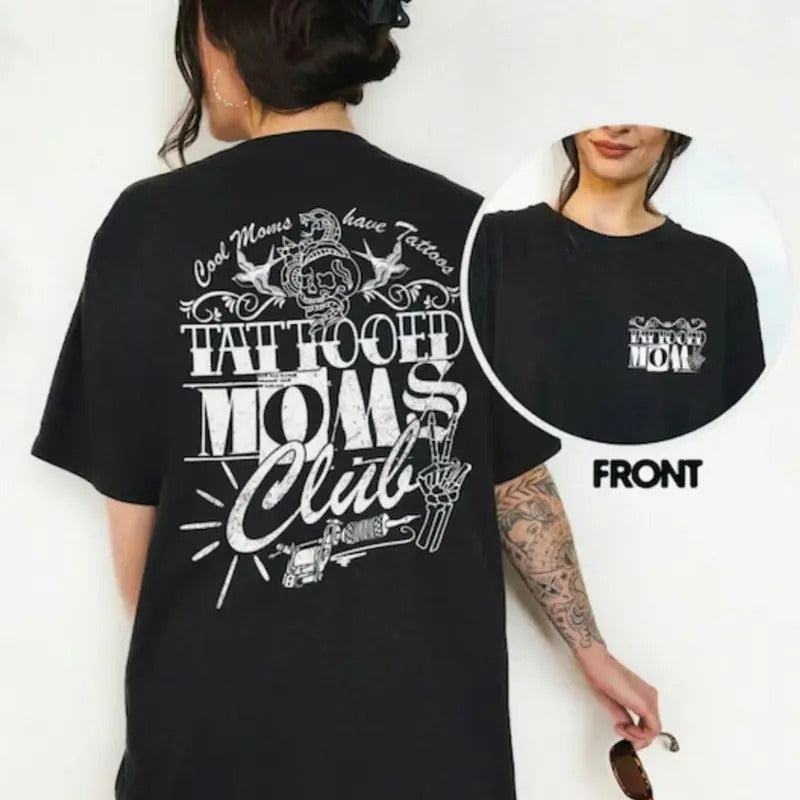 Retro Tattoos Are Trashy Shirt 2 Side Funny Sayings Funny Tattoos Lover Tops Cotton Womenswearstyle{N002}2 T-Shirts
