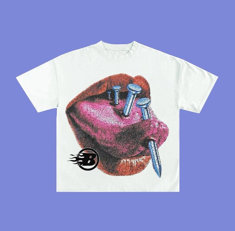 Retro Vintage Y2k Slip Streetwear Print T-Shirts