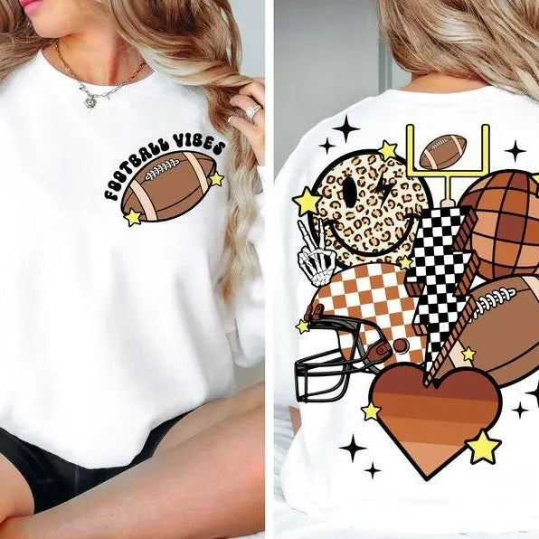 Retro Football Shirt Football Shirt Football Mama Football Football Retro Game Day Football Shirt Shirt Trend 2025 T-Shirts