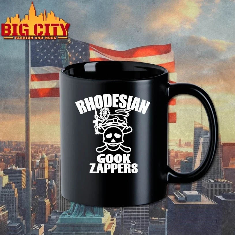 Rhodesian Gook Zappers logo t-shirt