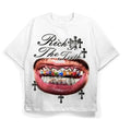 Rich Teeth Diamond Grill Religious Art Size S 3XL Top Womenswear Baggy Casual T-Shirts