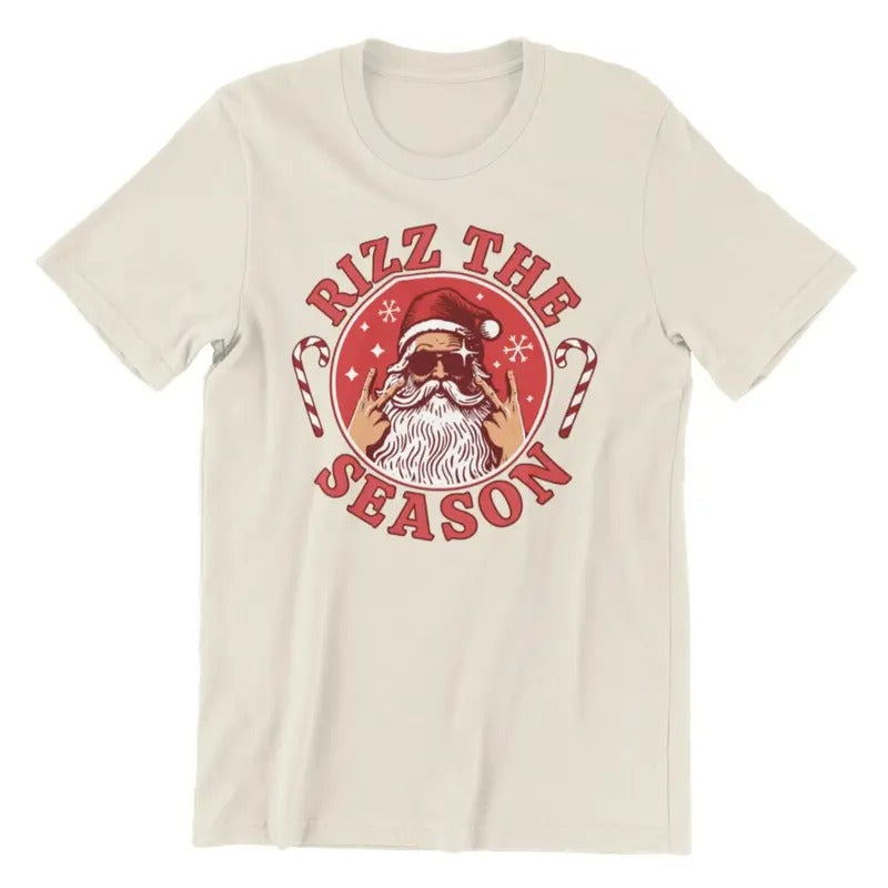 Rizz Season Shirt Merry Rizzmas Shirt W Rizz Shirt Rizzler Santa Claus Shirt T-Shirts