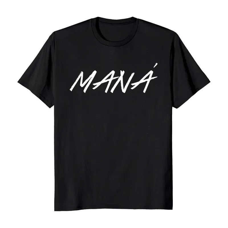 Rock En EspañOl Mana Brushed Text Casual Classic T-Shirts