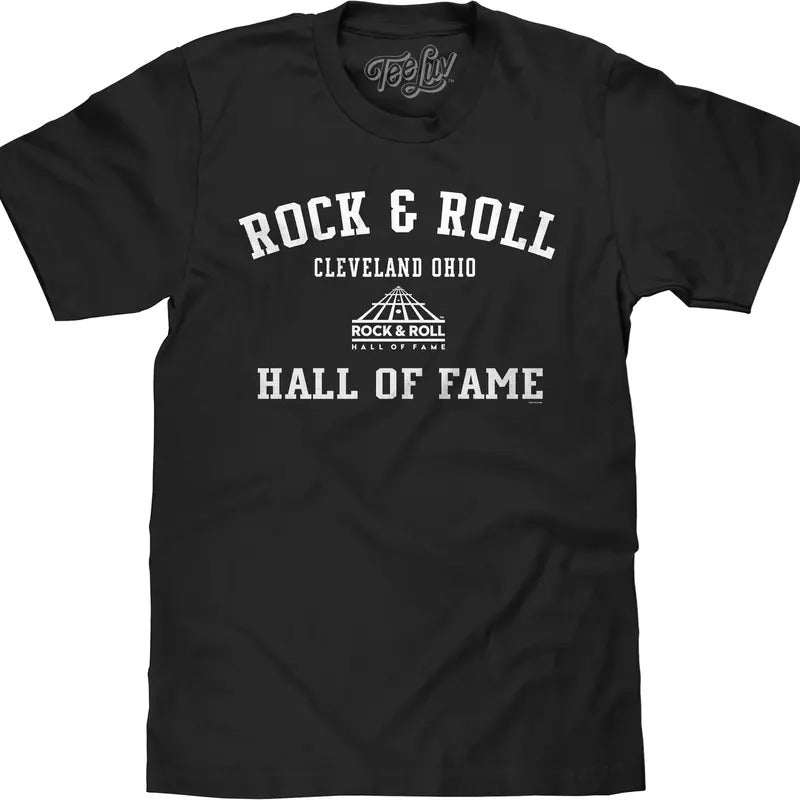 Rock Roll Hall Fame Black T-Shirts