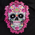 Roses Skull Cotton Casual T-Shirts