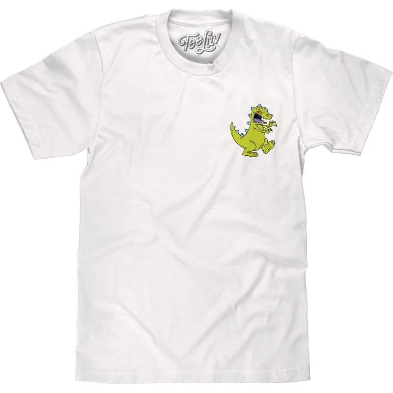 Rugrats Reptar Front Back Print White T-Shirts