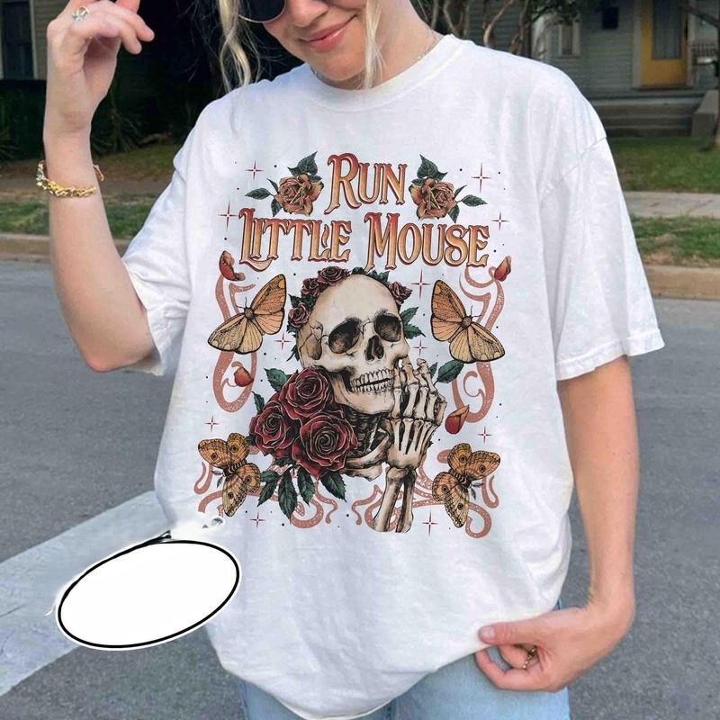 Run Little Mouse Shirt Rose Skeleton Shirt Haunting Adeline Dark Romance Smut Reader Book Lover ZLRP0 T-Shirts