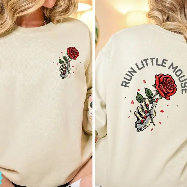 Run Little Mouse Haunting Adeline Shirt 2 Sided Dark Romance Smut Reader T-Shirts
