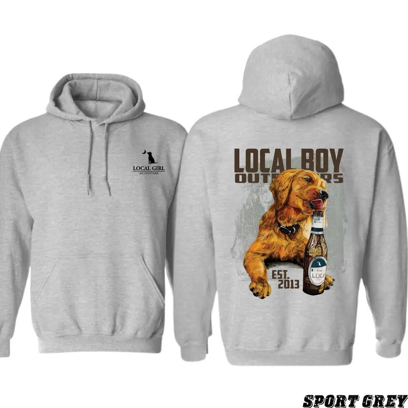 Rustic Dog Local Boy Outdoors Outdoor Adventurers Dog Lovers Tops Menswear Underwear T-Shirts