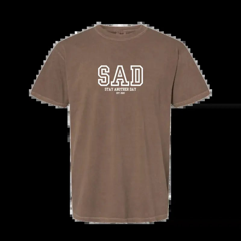SAD Stay Another Day Established 2022 Comfort Color Mental Health Awareness T-Shirts