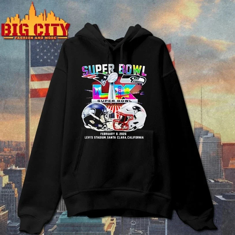 SB LX 2026 Patriots vs Seahawks Levi’s Stadium t-shirt