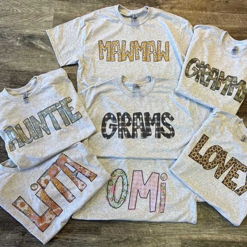 SHORT SLEEVE Custom Name T-Shirts