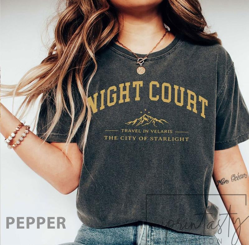 SJM Original Night Court Acotar Velaris City Starlight Velaris St Shirt T-Shirts