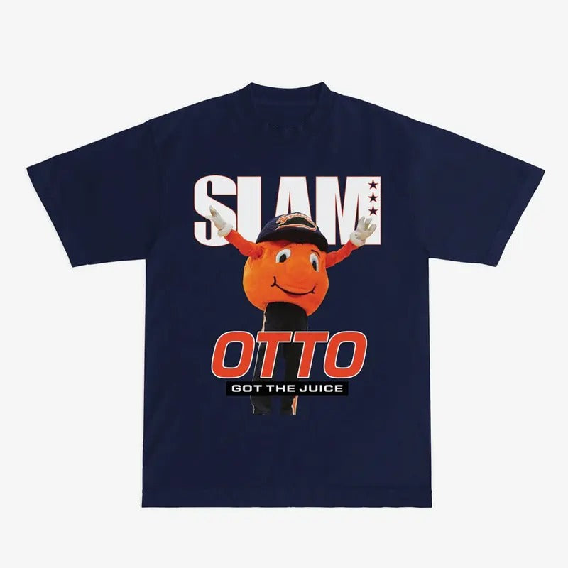 SLAM Syracuse Mascot Cover Classic Cotton Short Sleeve Crew Neck T-Shirts