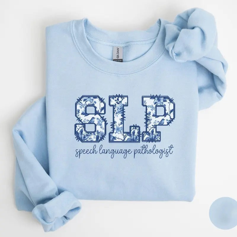 SLP Toile Shirt Speech Language Pathologist Future Speech Therapist Graduation Floral Speech Therapy T-Shirts