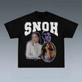 SNOH Prints Vintage Rapper Shirt Hip Hop Shirt Rap Music Shirt R&B Shirt Pop Shirt Shirt Him Short Sleeve Shirt Shirt Trending Top Menswear Underwear Streetwear T-Shirts
