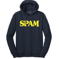 SPAM Logo Hooded Navy Blue T-Shirts