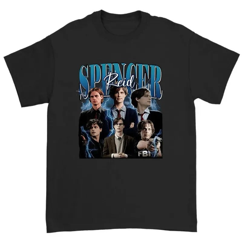 SPENCER REID Shirt Matthew Gray Gubler Shirt Spender Reid Spencer Reid Criminal Minds Shirt Spencer Reid Menswear Top T-Shirts