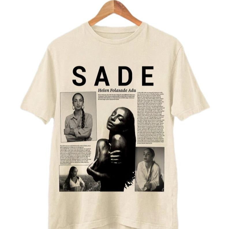Sade Album Sade Retro Lyric Top Sade Album Fan T-Shirts