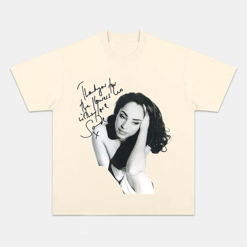 Sade Retro Sade Bootleg SadeAlbum Y2K Music Shirt Music Fan Top Menswear Womenwear Cotton Comfort T-Shirts