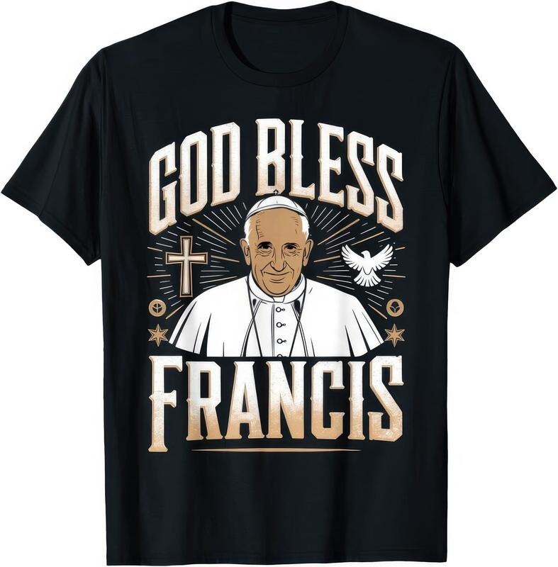 [Sale Off 40%] God Bless Pope Francis Retro POPE FRANCIS T-Shirts