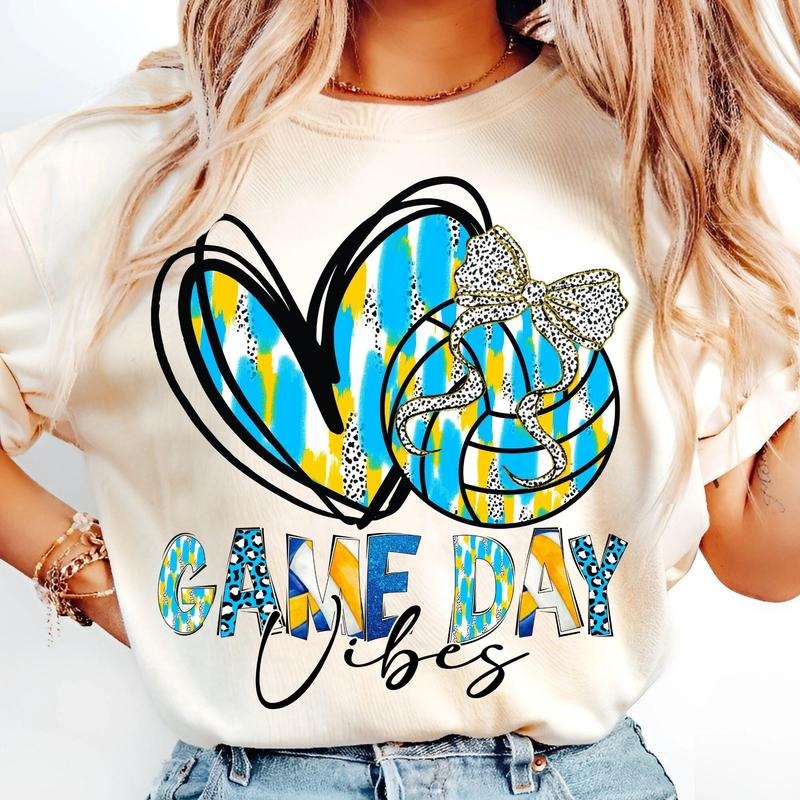 [Sale 45% Off] Volleyball Game Day Coquette Bow Volleyball Mom Retro Volleyball Mom T-Shirts