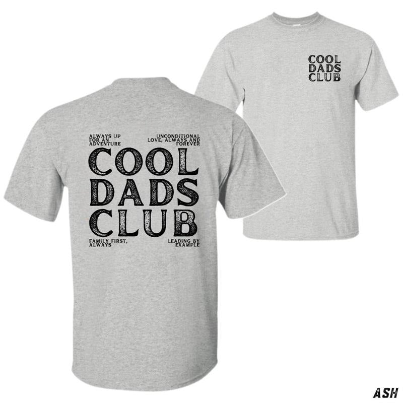 [Sale Up 60%] Cool Dads Club Inspirational Powerful Dad Quotes Fathers Who Lead Example Casual T-Shirts