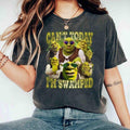 [Sale Up 50%]Can'T Today I'M Swamped Comfort Shirt Shrek Bootleg Fiona Princess Shirt Fiona Princess Shrek Face Meme Shrek Funny Trending T-Shirts
